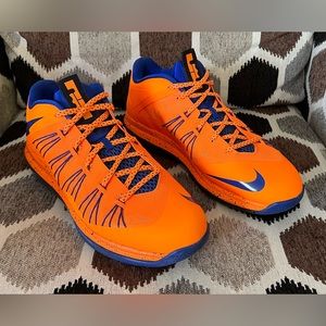 Nike Air Max Lebrón 10 low size 11 Orange/Blue Knicks